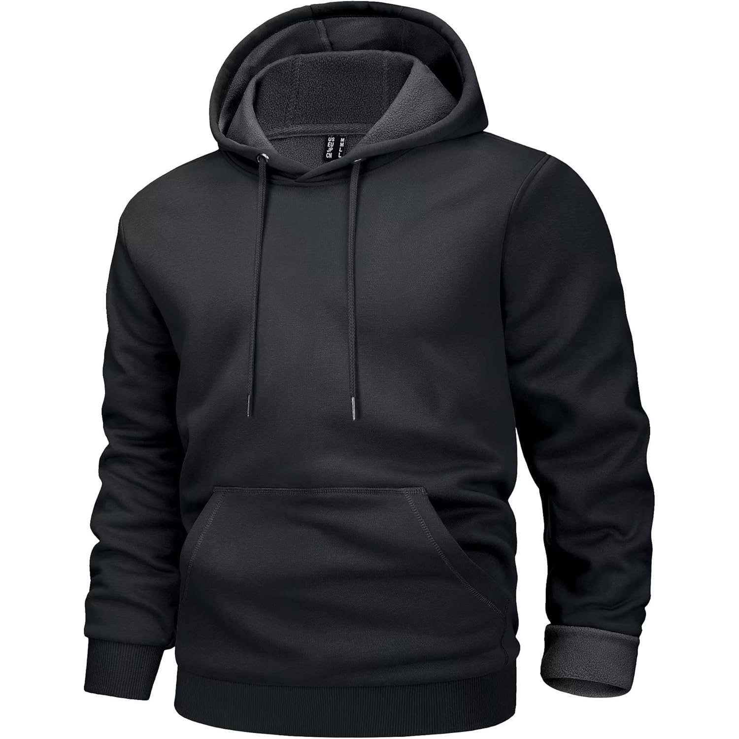 Heren hoodie Hoodies fleece Lined sweatshirt Casual Athletic Workout pullover With Kangaroo