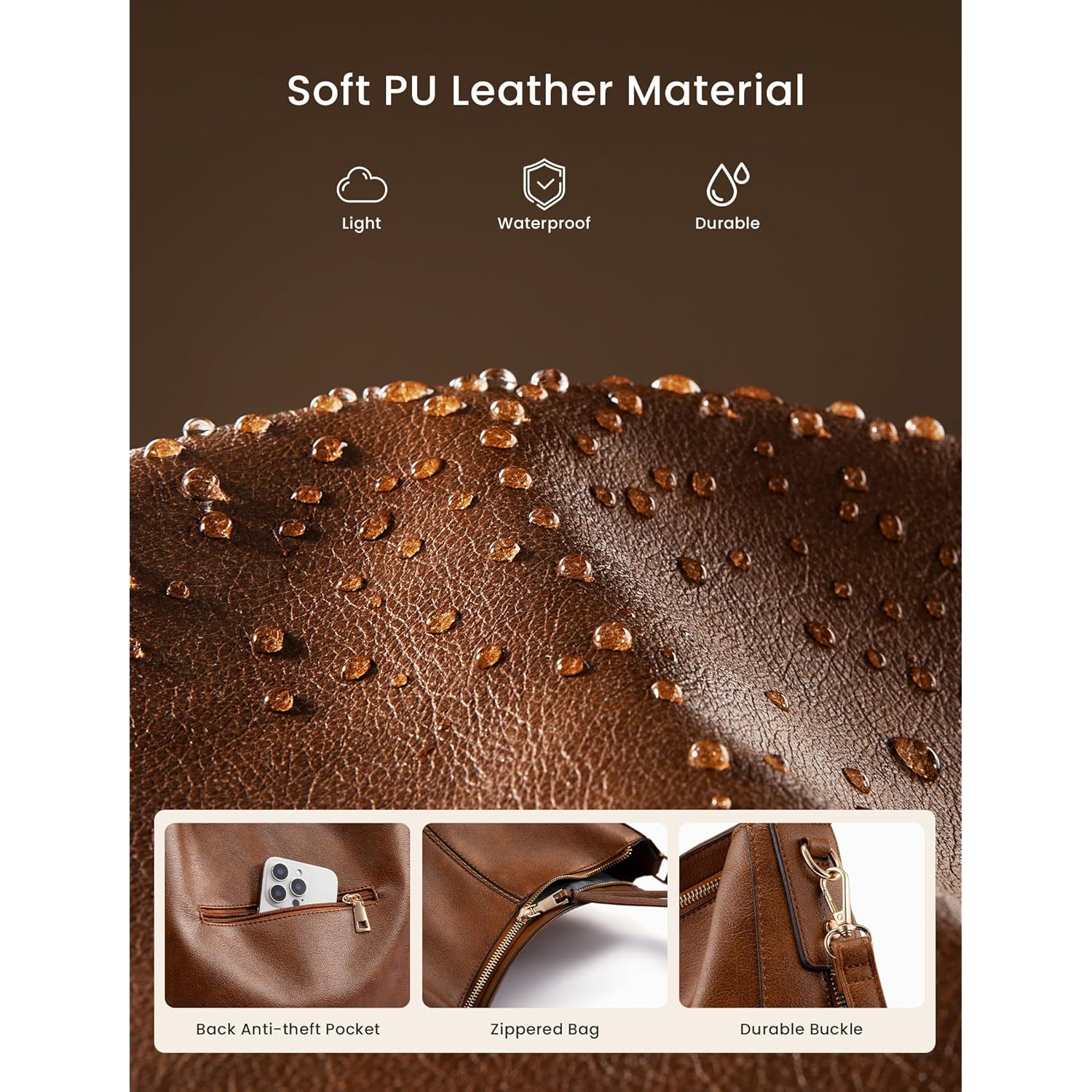 Realer Hobo crossbody Bags for Dames Designer Faux - Image 7