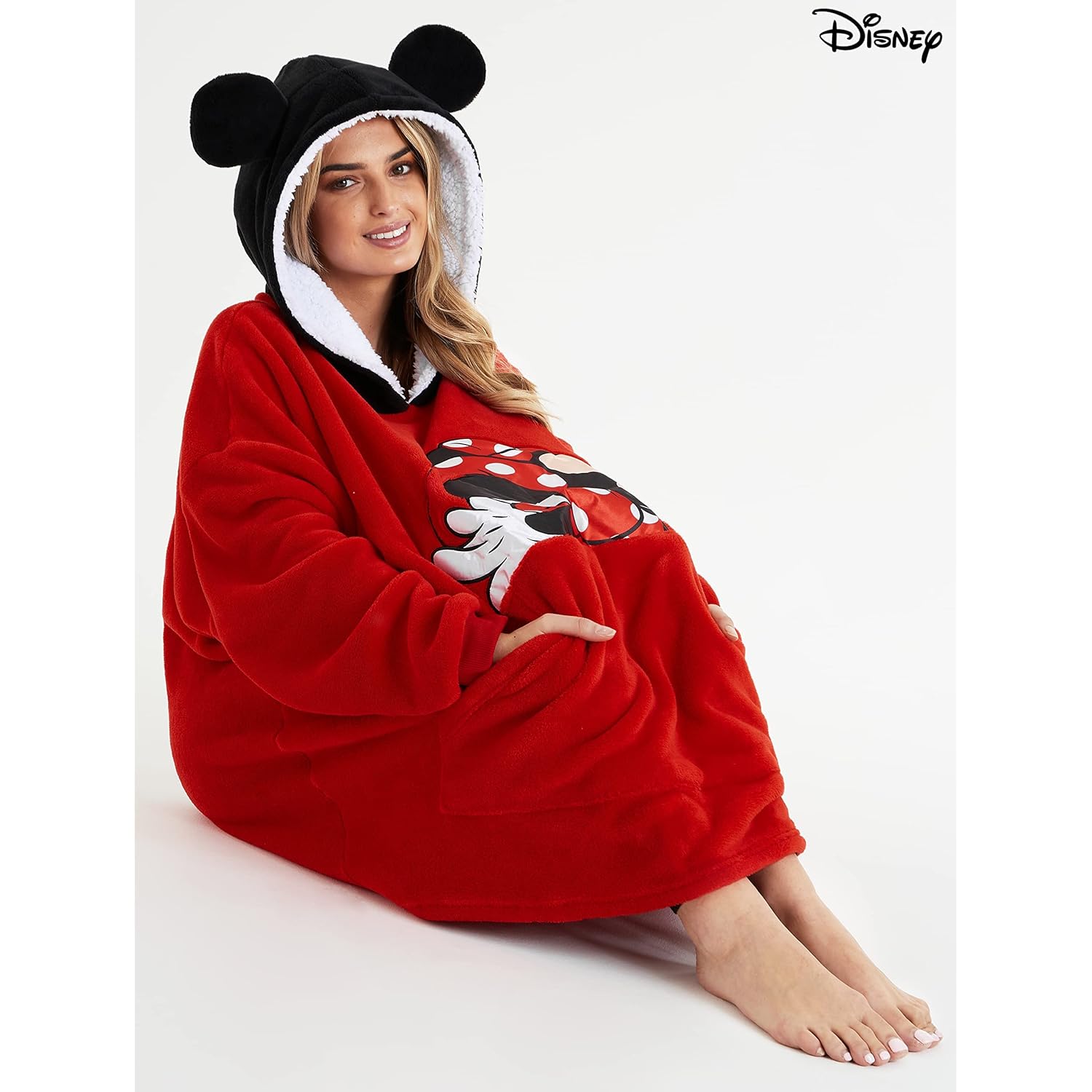 Disney Dames hoodie, oversized Blanket hoodie, Minnie and - Image 4