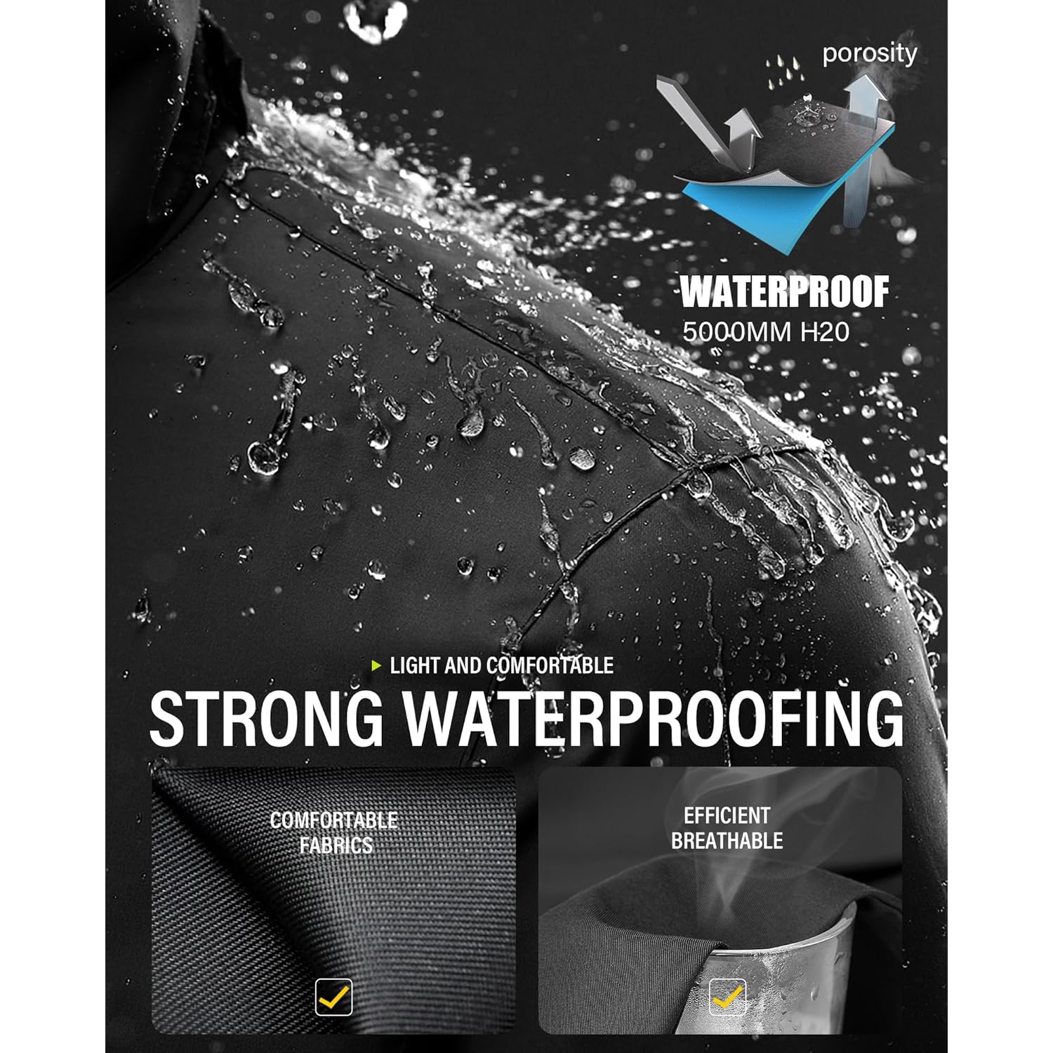 ICreek regen Suit waterdicht jas and Trouser Suit - Image 2