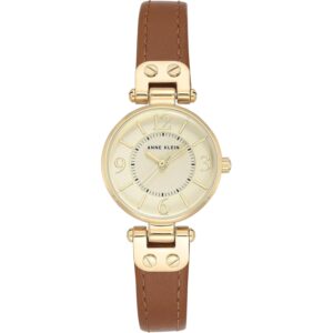Anne Klein Dames leer band horloge