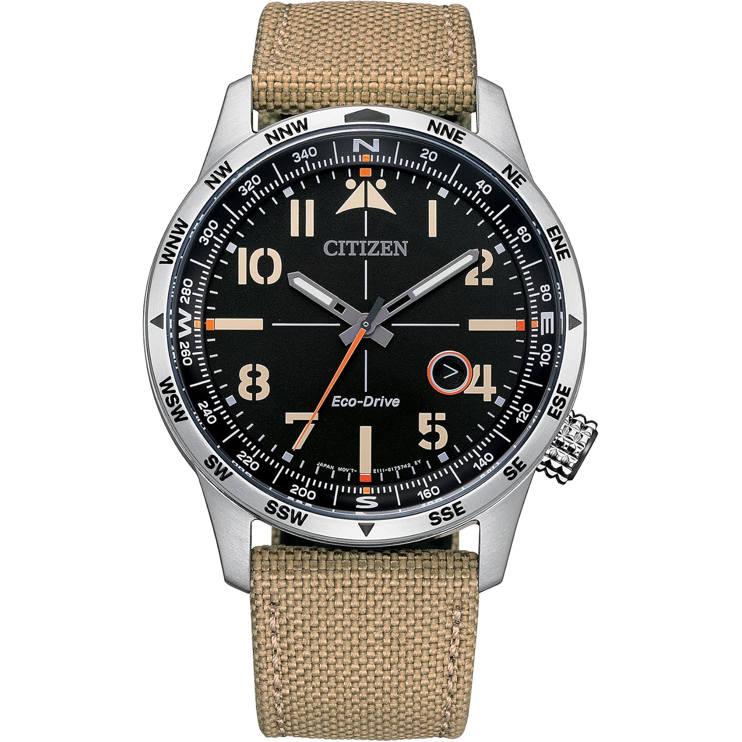 Citizen heren eco-drive weekender avion field horloge in
