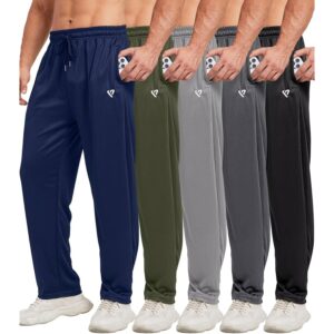 5 Pack Heren sweatpants Open Bottom jogger for