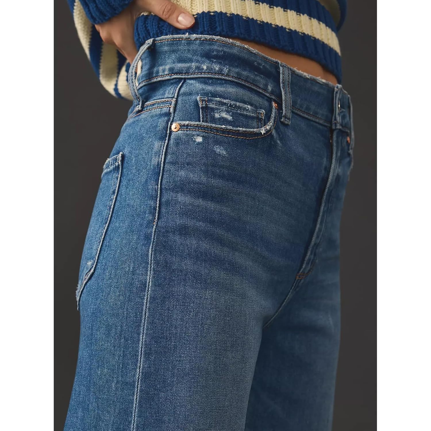 KUNMI jeans for Dames wide leg Baggy high-waist - Image 4