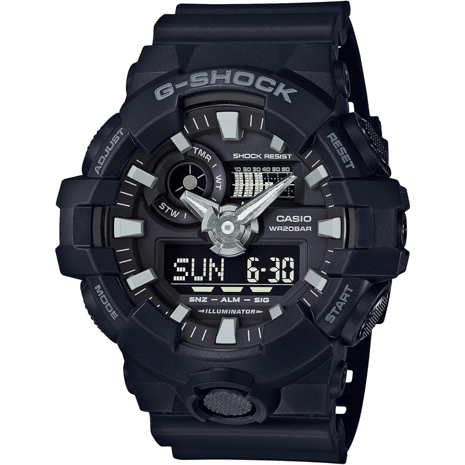 Casio heren 'g shock' quartz resin casual horloge,