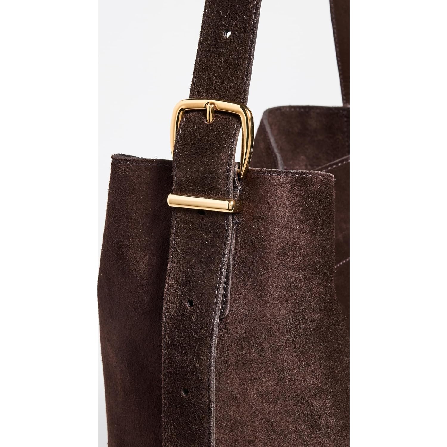 Madewell Dames The Essential Bucket tote in suède - Image 4