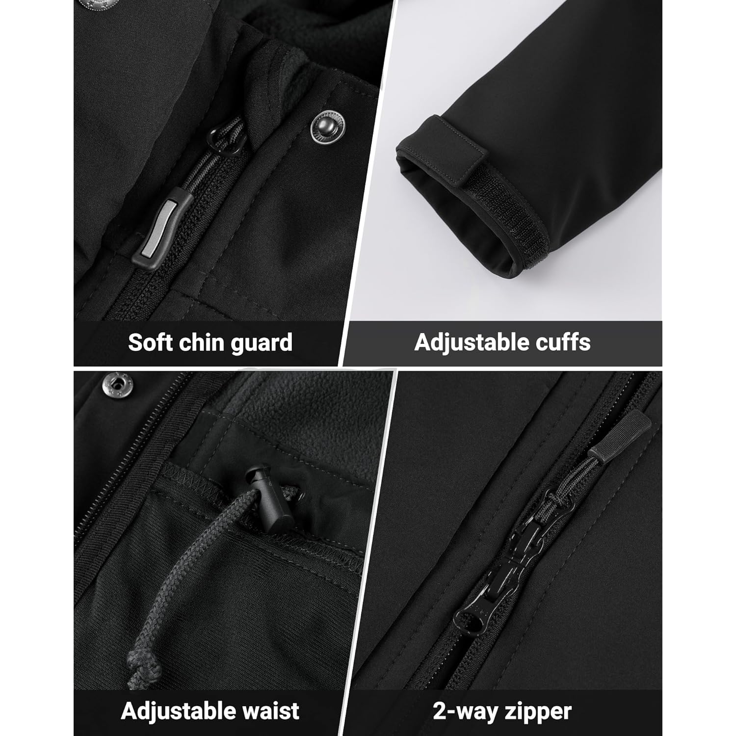 Outdoor Ventures Dames lichtgewicht waterdicht fleece gevoerd capuchon - Image 4