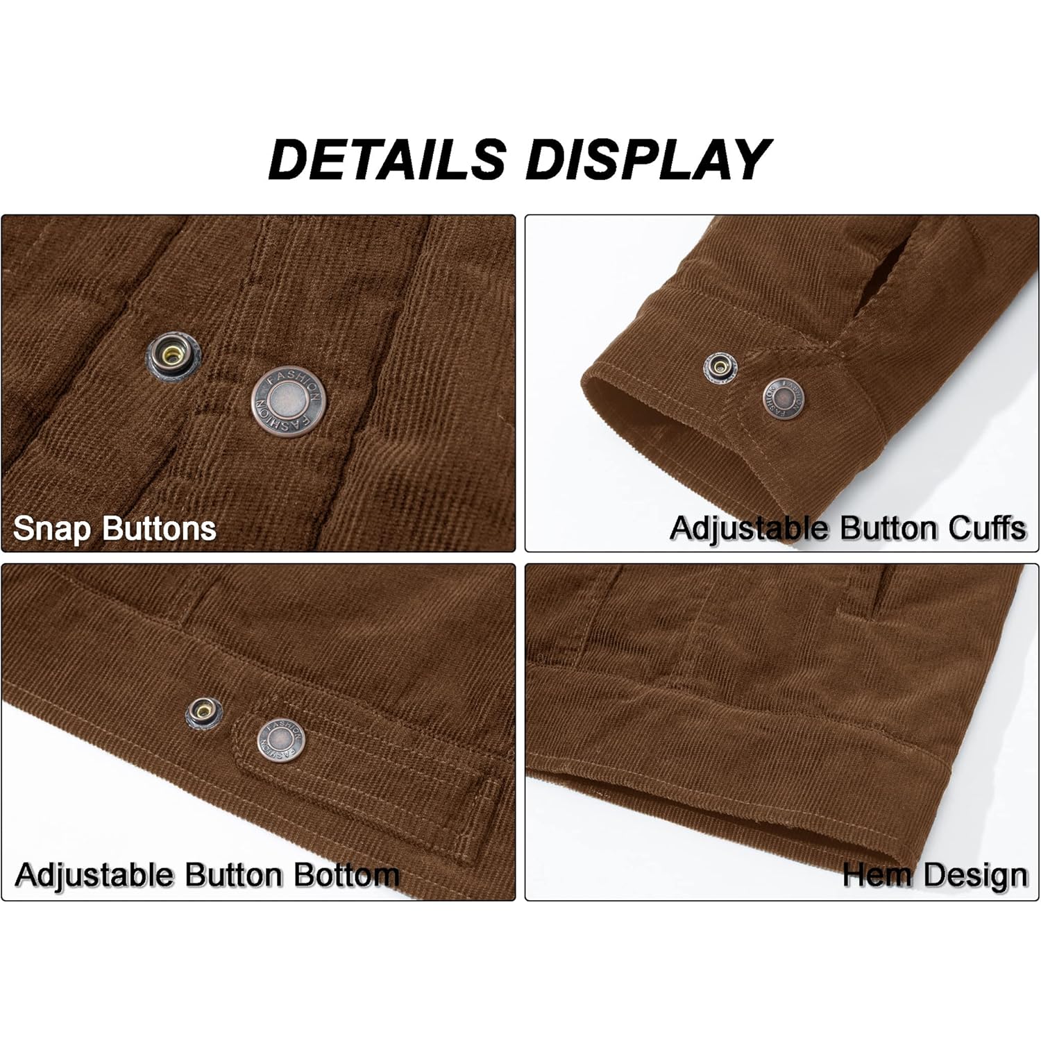 MAGCOMSEN Heren Corduroy jas Winter Sherpa gevoerd Warm - Image 7