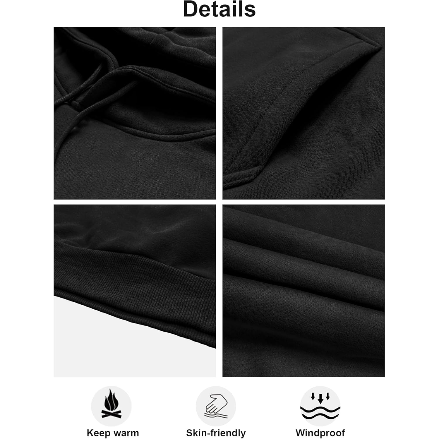 Heren Hoodies for Heren Casual Cotton Essentials Hoodie pullover Long Sleeve fleece - Image 3