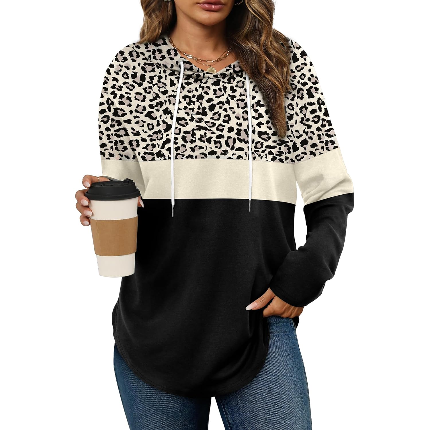 Bofell hoodie for Dames Long Sleeve Shirts Fall