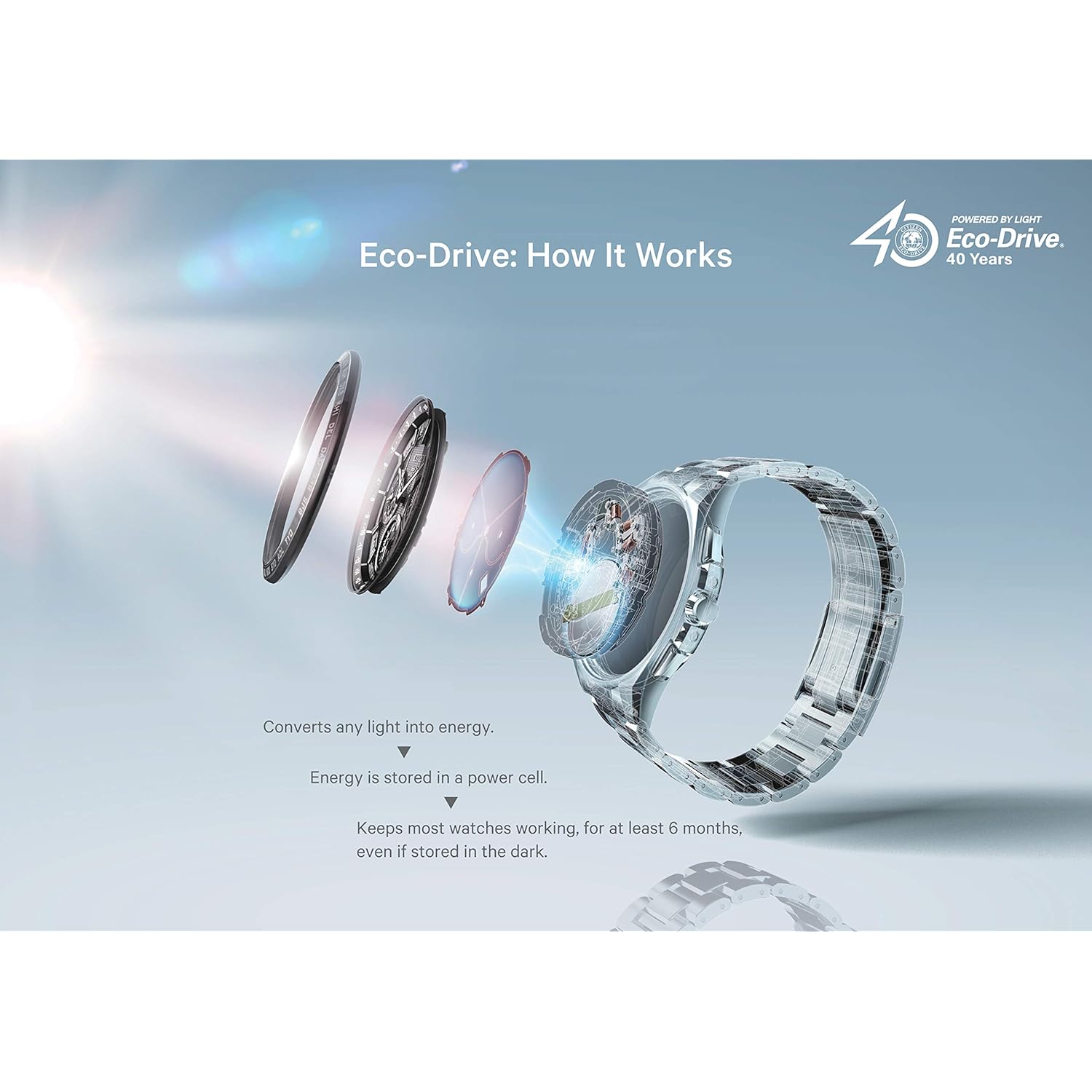 Citizen Dames Eco-Drive Dress Classic Diamond horloge in - Image 8