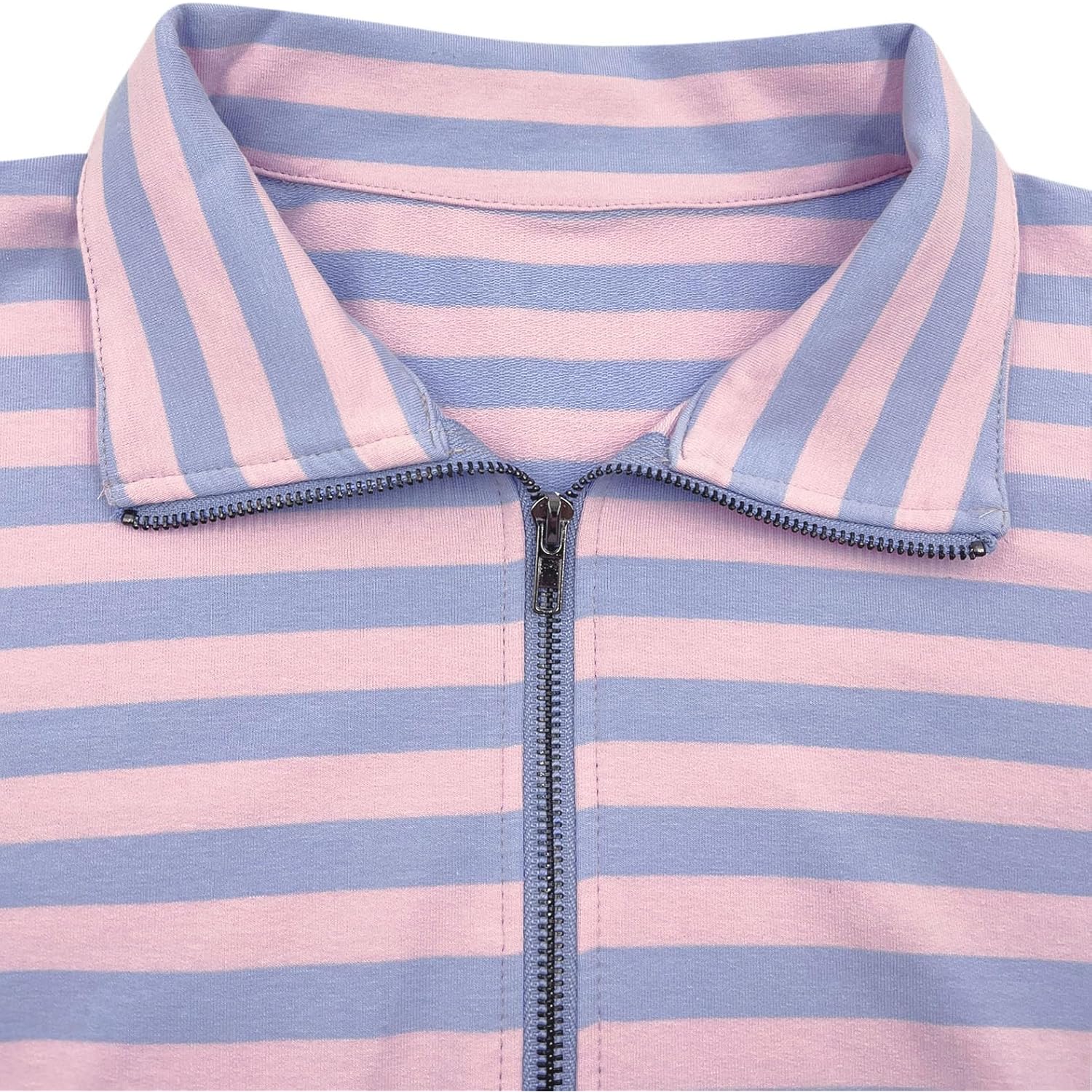 Floral Find Dames Long Sleeve Lapel Half rits - Image 3