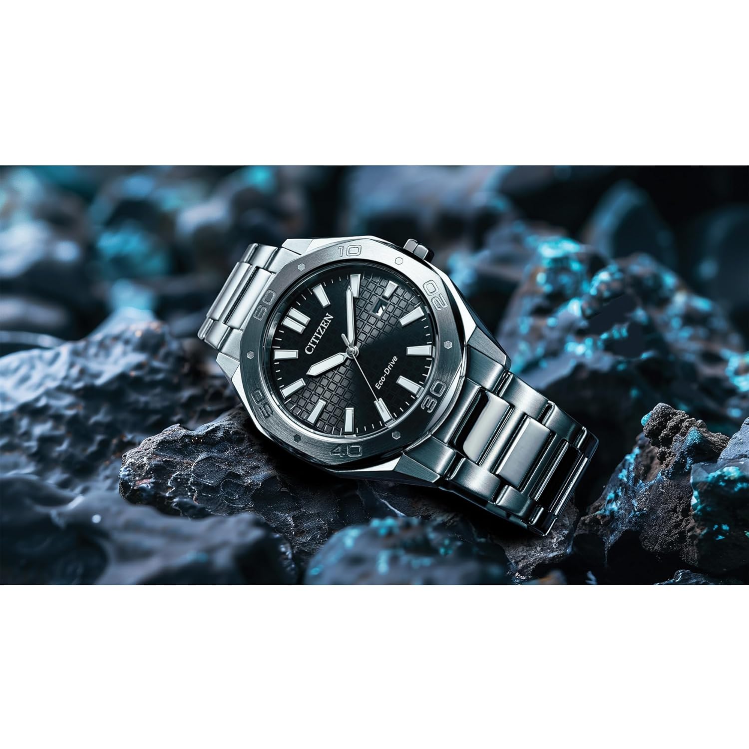 Citizen heren eco-drive sport casual odyn horloge, roestvrij - Image 5