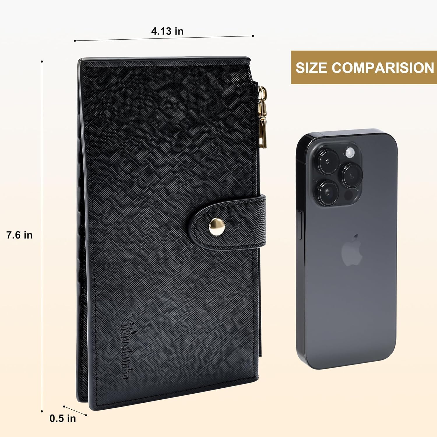 Travelambo RFID portemonnee Dames groot Size Bifold Multi - Image 3