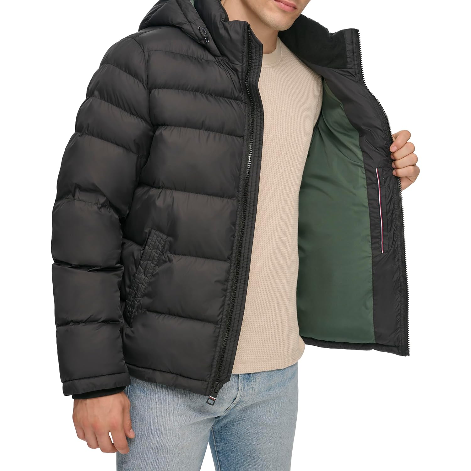 Tommy Hilfiger Heren dons Alternative capuchon puffer jas - Image 5