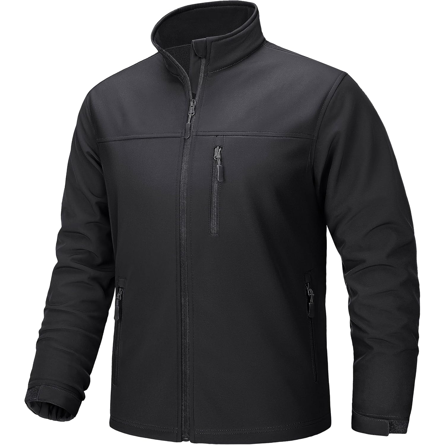TACVASEN Heren lichtgewicht softshell jas Fleece gevoerd waterdicht