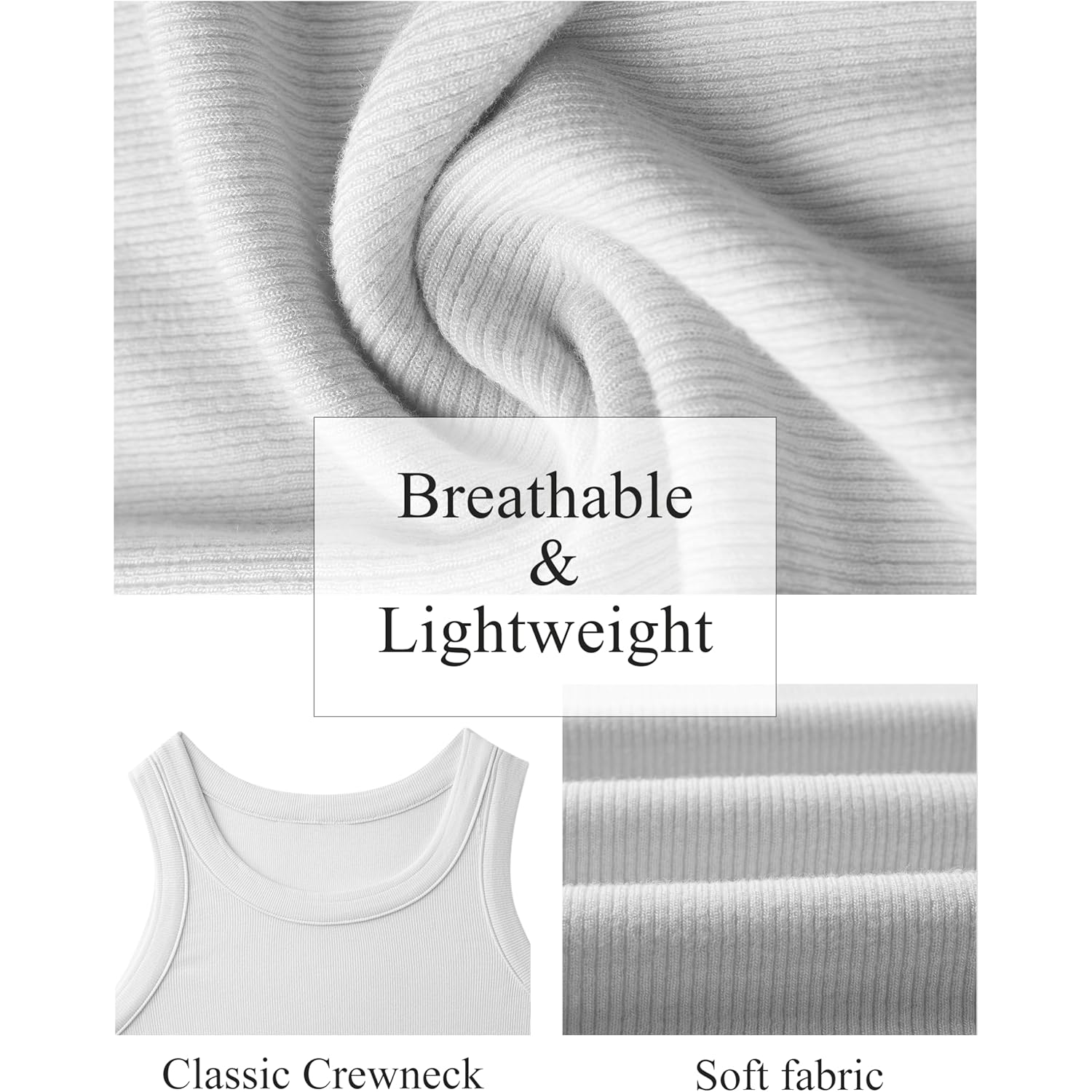 Dames tanktop High Neck mouwloos geribd Tank Casual - Image 4