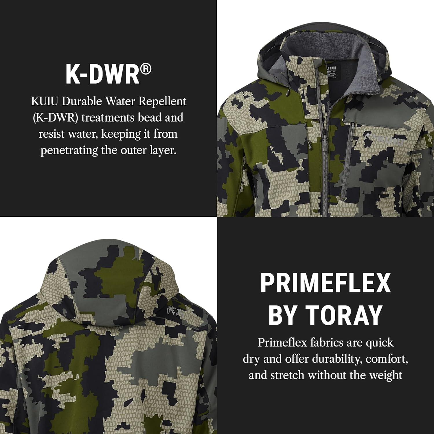 KUIU Guide PRO capuchon jas - windafstotend, Water - Image 3