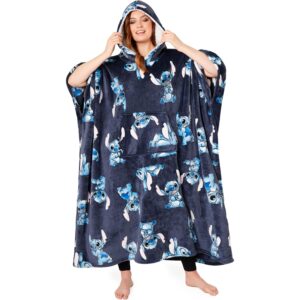 Disney Stitch Blanket hoodie for Dames and Teenagers