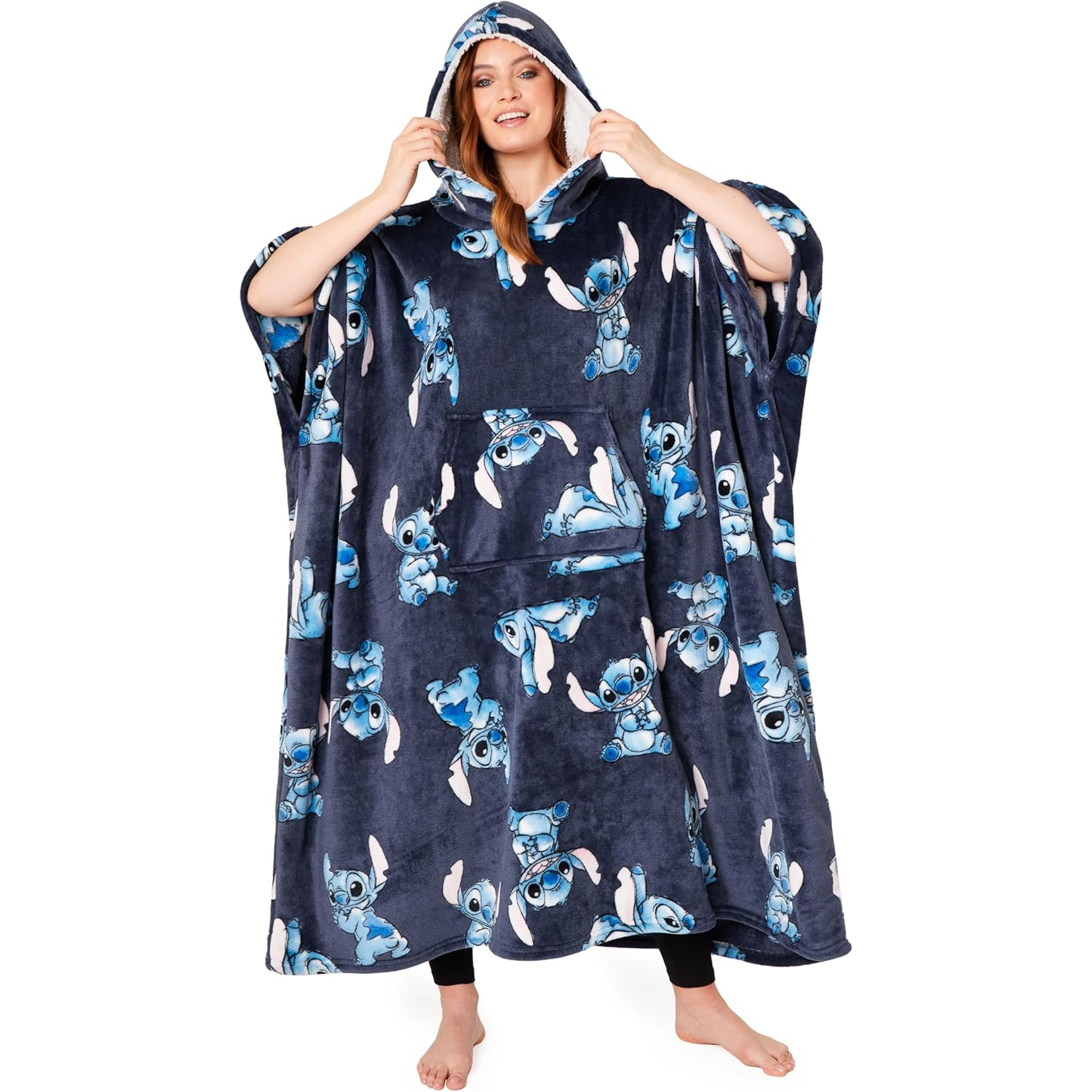 Disney Stitch Blanket hoodie for Dames and Teenagers