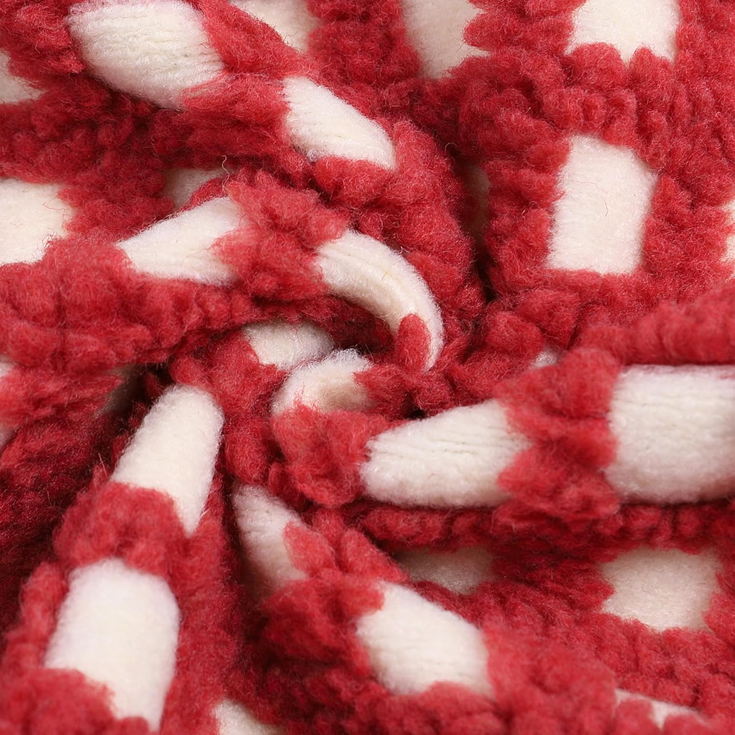 Dames Checkered Sherpa bodywarmer Sleeveless Winter fleece jas - Image 8