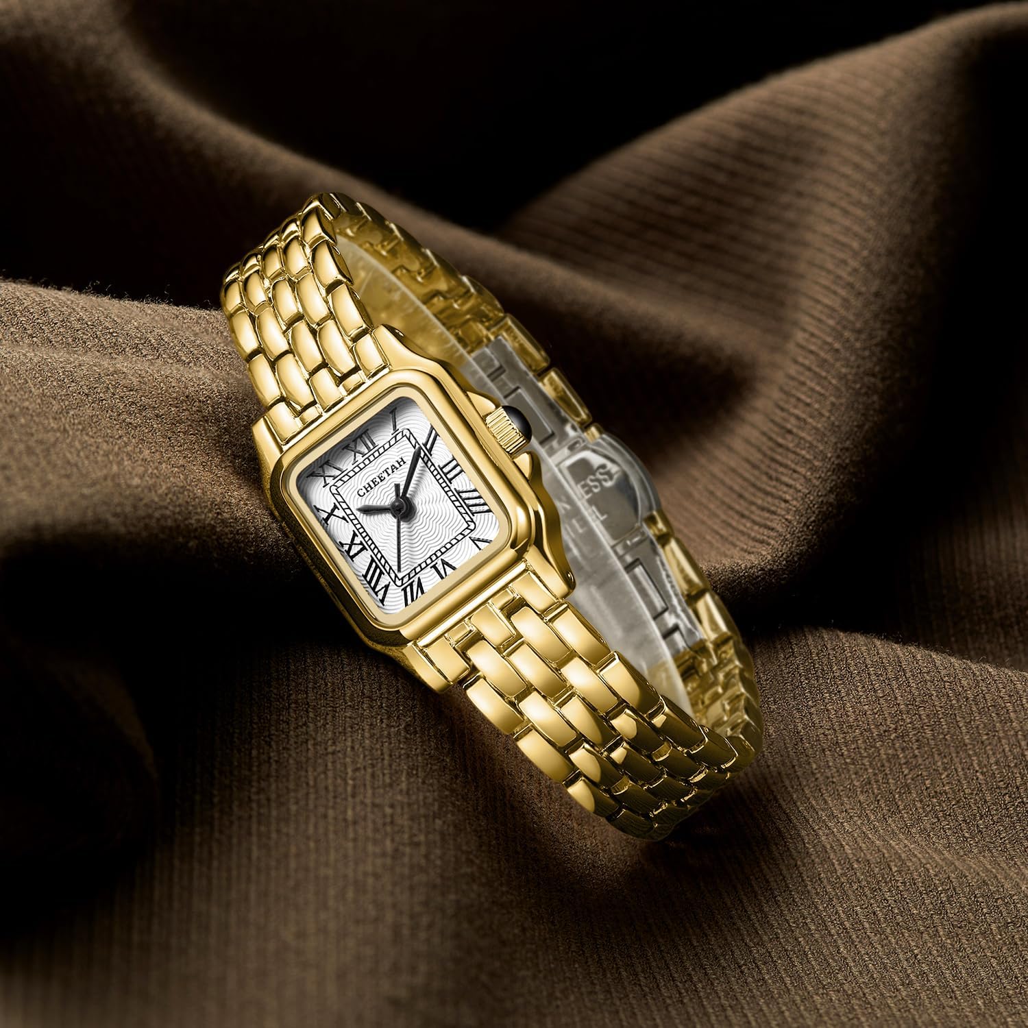 CHEETAH goud horloge for Dames with Small Vintage - Image 4