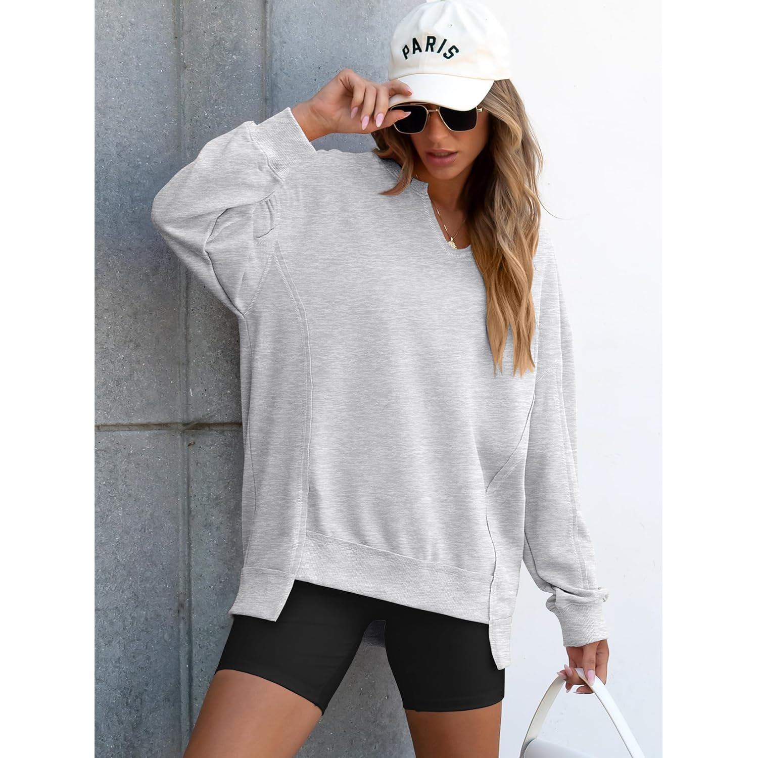 ANRABESS Dames oversized sweatshirt Long Sleeve Tunic Shirts - Image 6