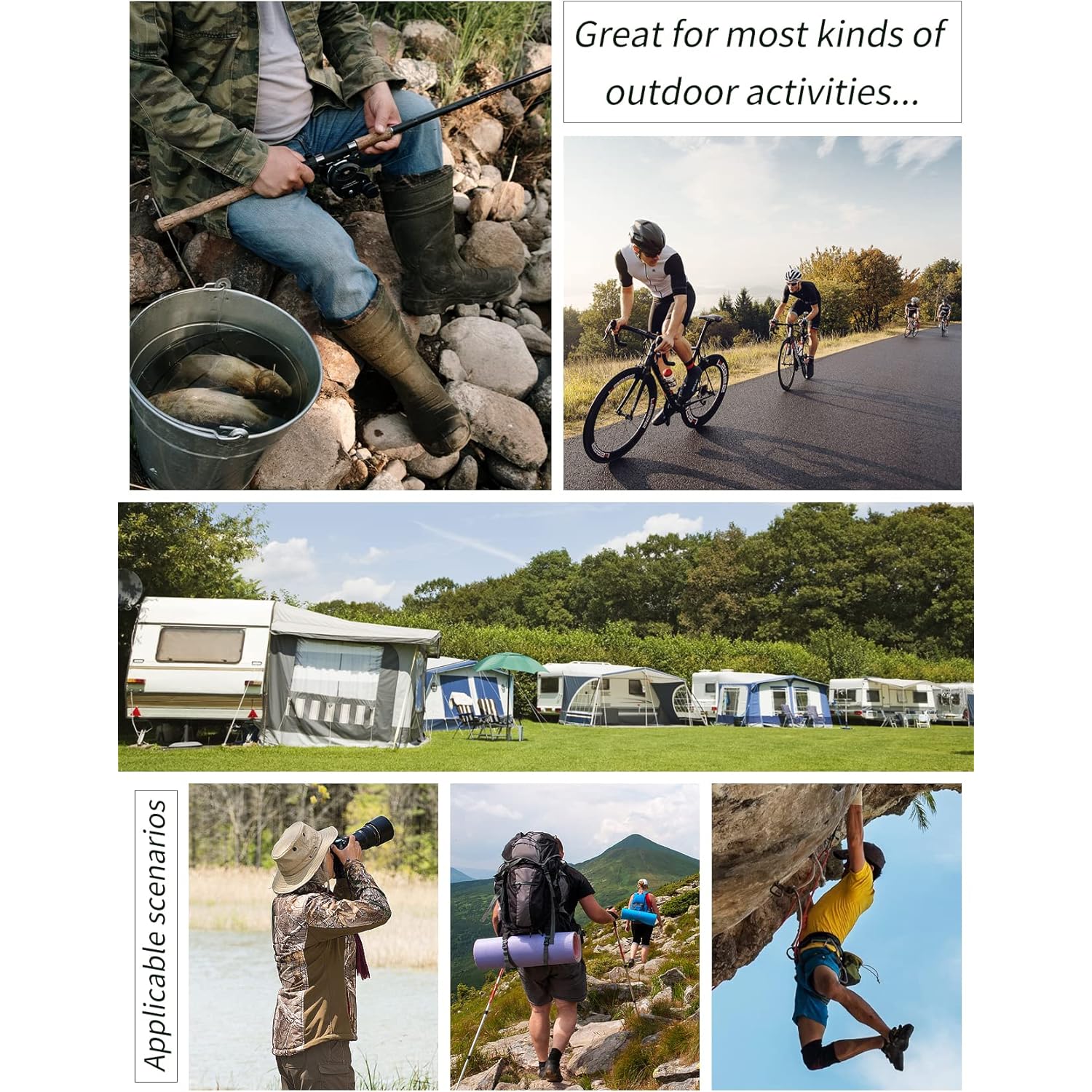 Gihuo Heren Utility Fishing Vest lichtgewicht Outdoor Work - Image 7