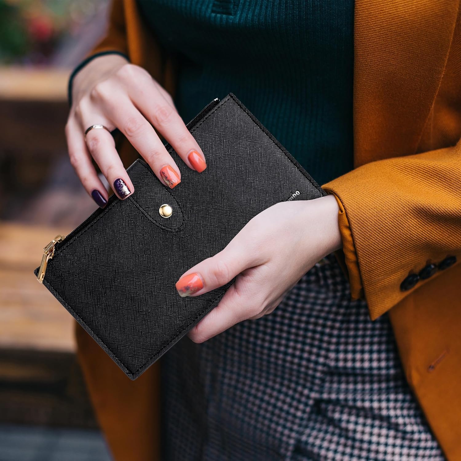 Travelambo RFID portemonnee Dames groot Size Bifold Multi - Image 2