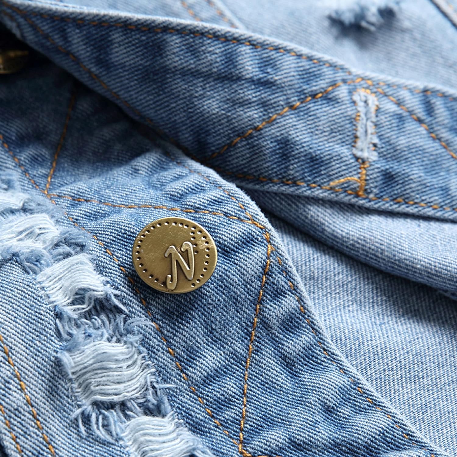 Heren Denim Vest,Sleeveless jas slim fit Vintage Casual - Image 7