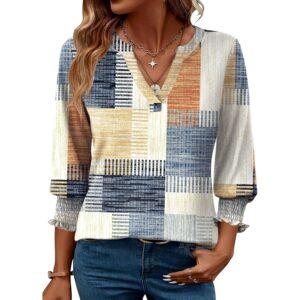 LOMON Dames 2025 Fashion top 3/4 Length Sleeve