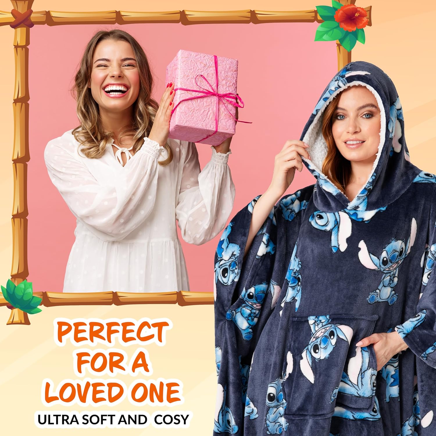 Disney Stitch Blanket hoodie for Dames and Teenagers - Image 2