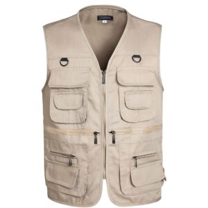 Heren’s Fishing Vest Summer Outdoor Work Safari Travel