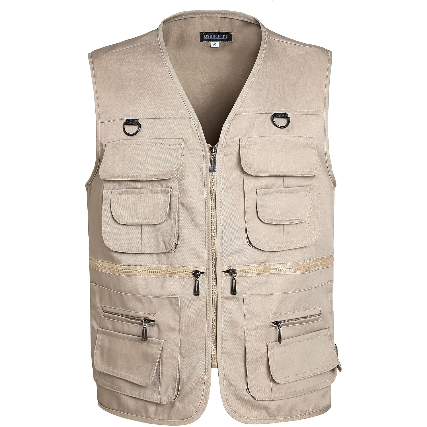 Heren’s Fishing Vest Summer Outdoor Work Safari Travel