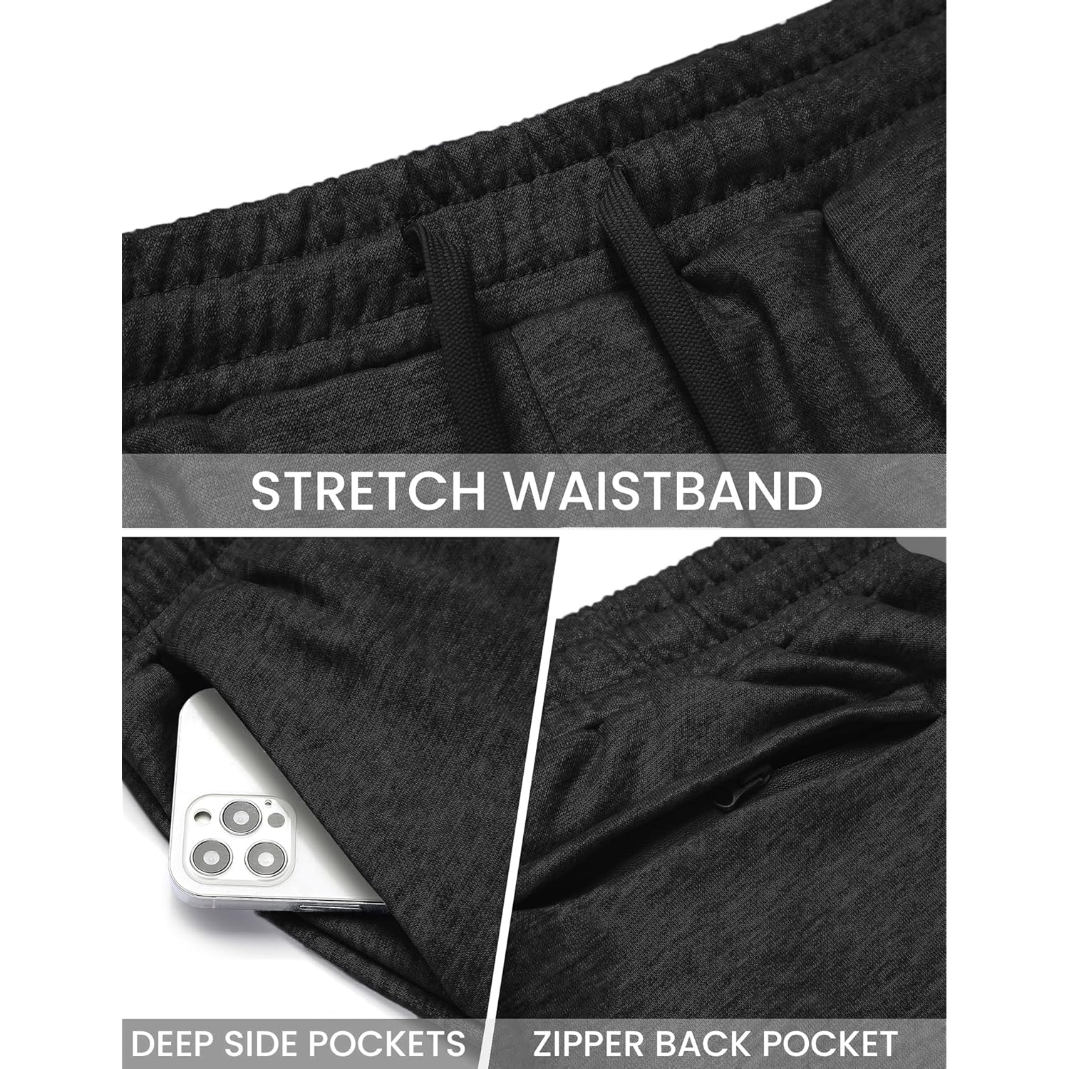 COOFANDY Heren jogger sweatpants Athletic Running Pants trekkoord - Image 4