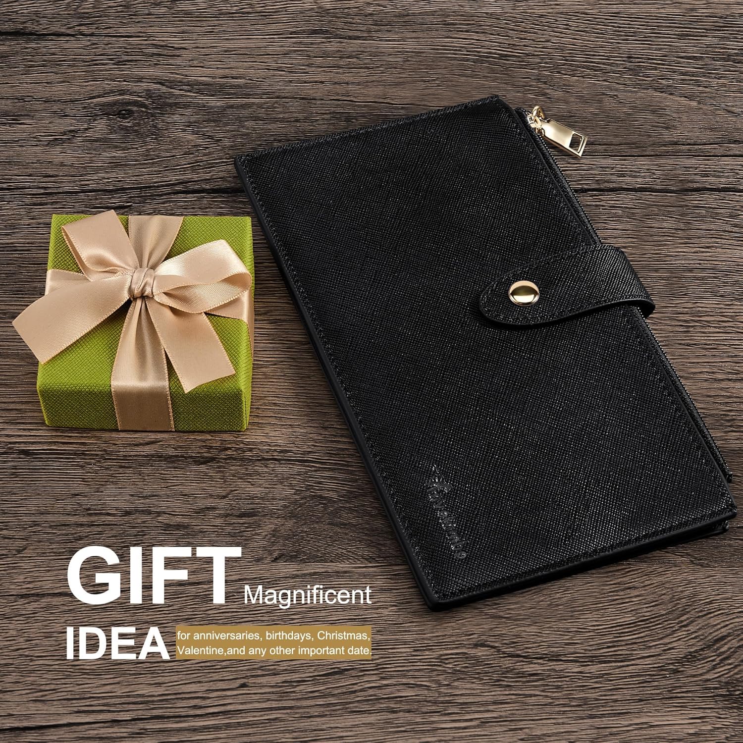 Travelambo RFID portemonnee Dames groot Size Bifold Multi - Image 7