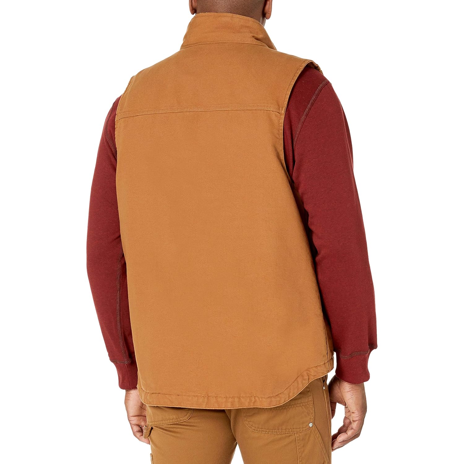 Carhartt Heren 104277 Washed Duck Mock Neck Vest - Image 2