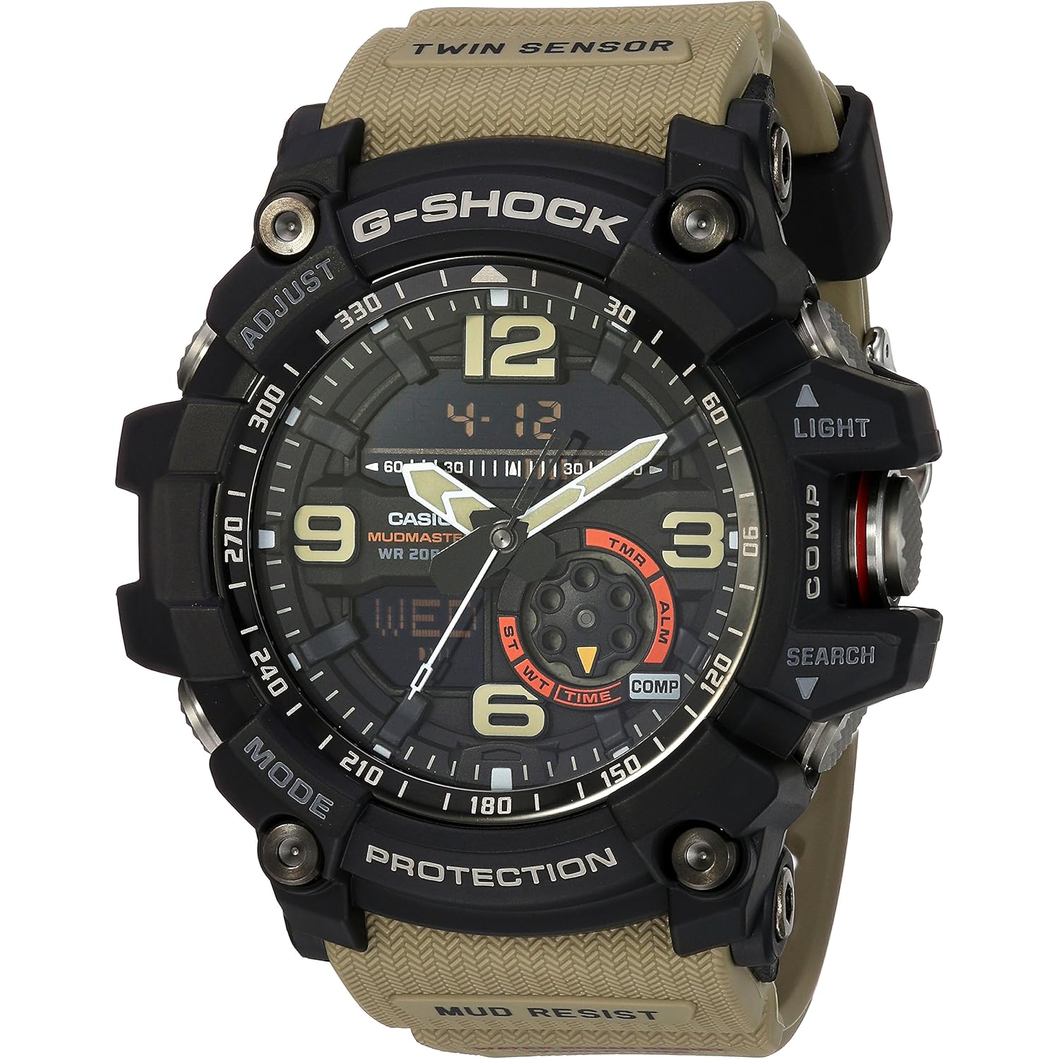 Casio heren gg-1000-1a5cr g shock analoog-digitaal display quartz
