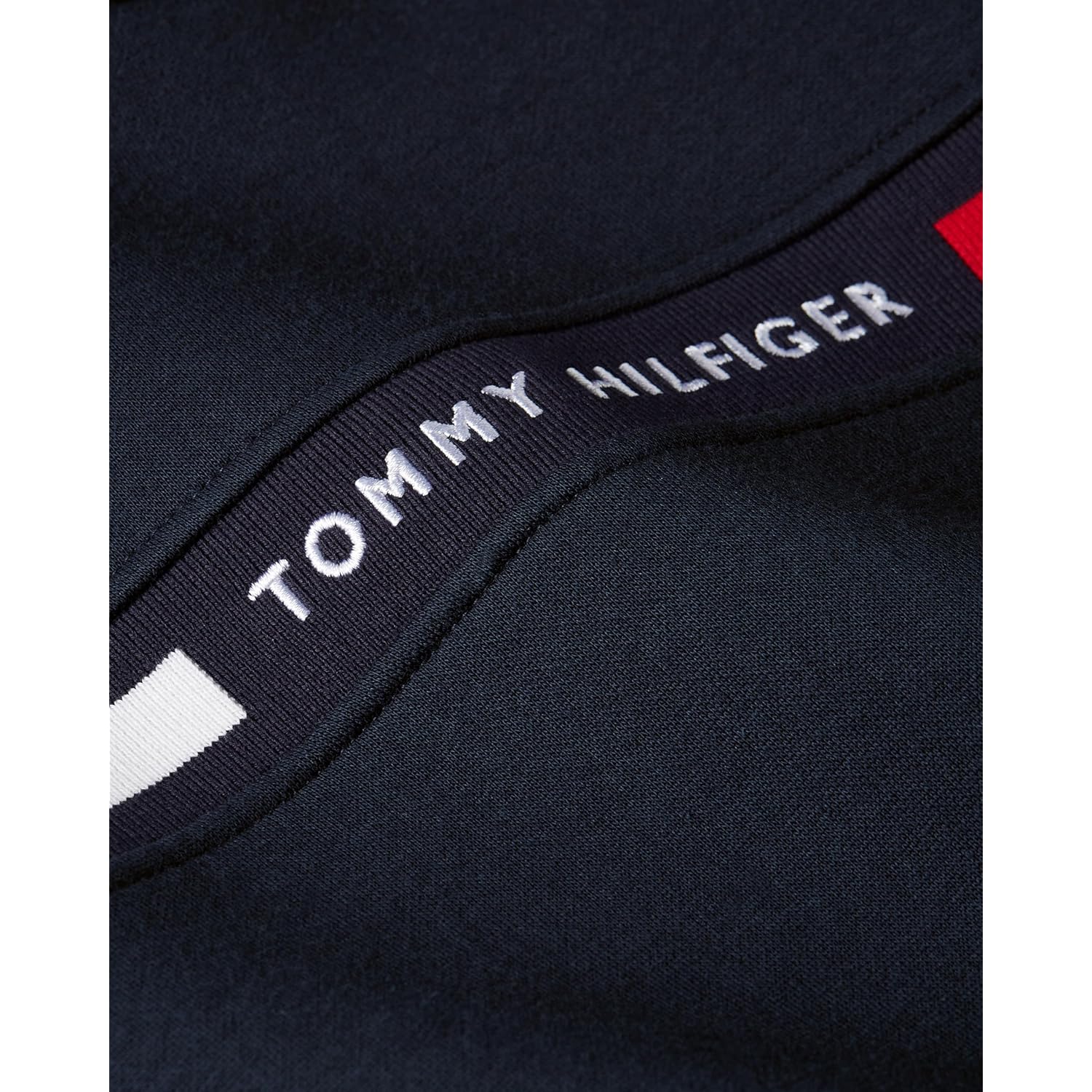 Heren Medium Weight fleece Hoodie sweatshirt With Signature Stripe Logo - Image 2