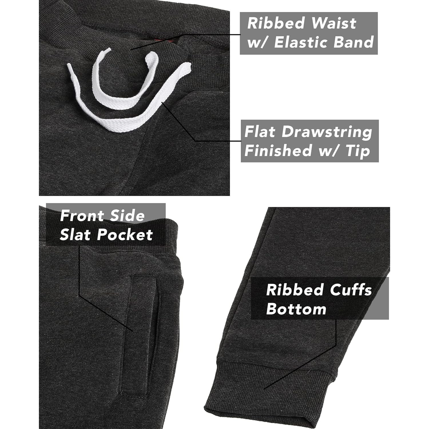 Southpole Heren 1570 Basic Active fleece jogger sweatpants - Image 6